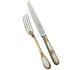 Oyster fork in sterling silver gilt (vermeil) - Ercuis